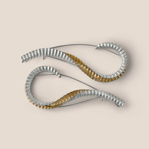 Shore Lapel Pin II - Silver with Gold-plating