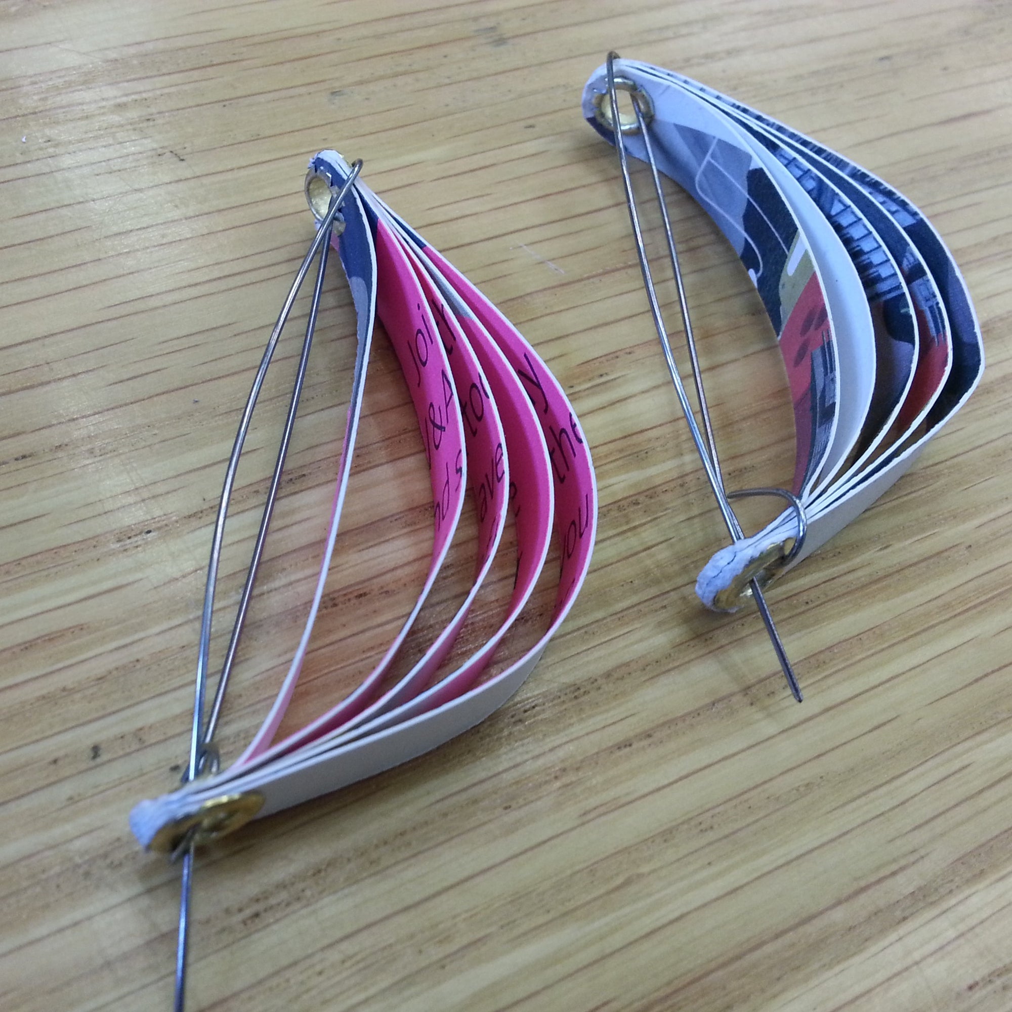 Paper Brooch workshop by Clara Breen, V&A Museum London