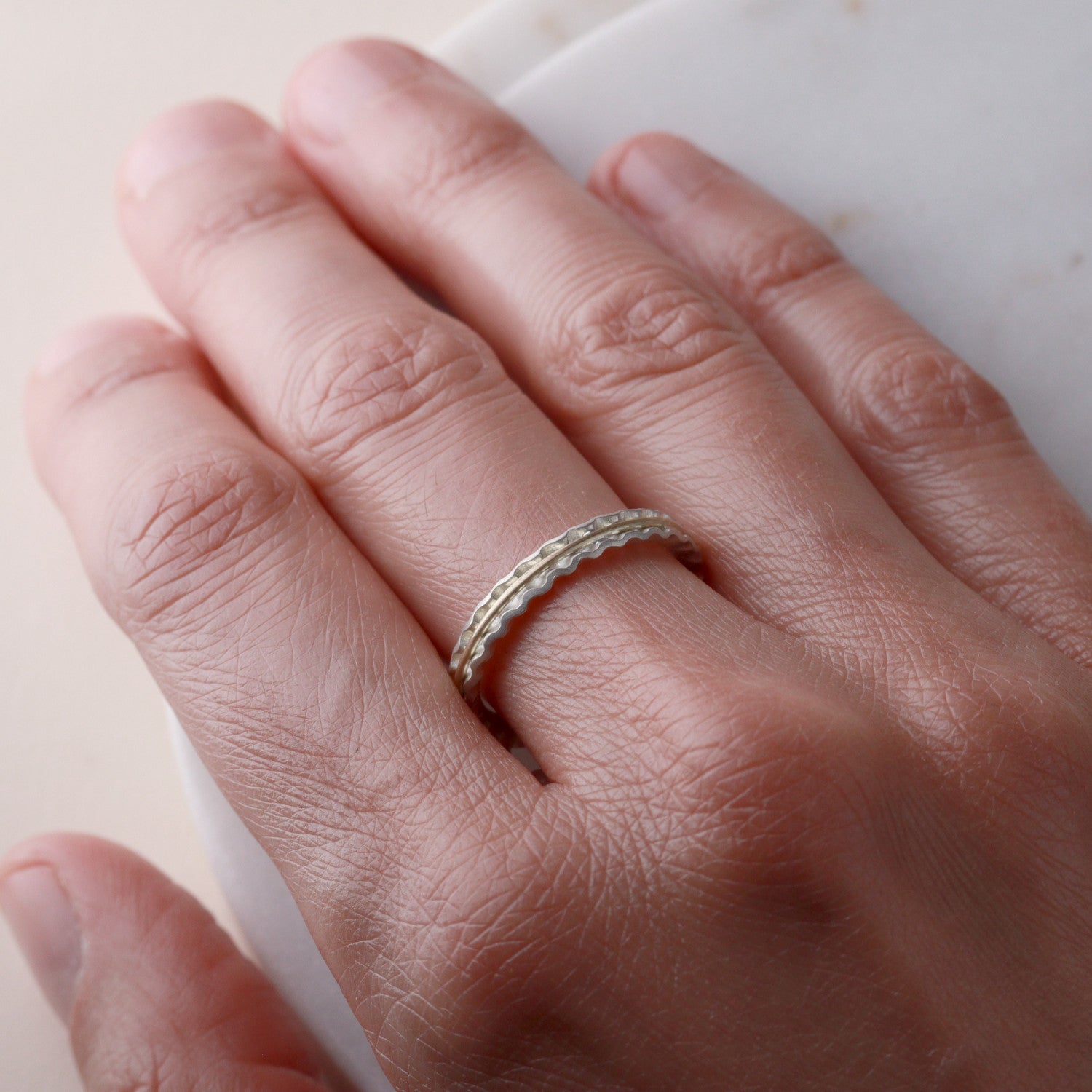 Embrace Ring - Silver & Gold