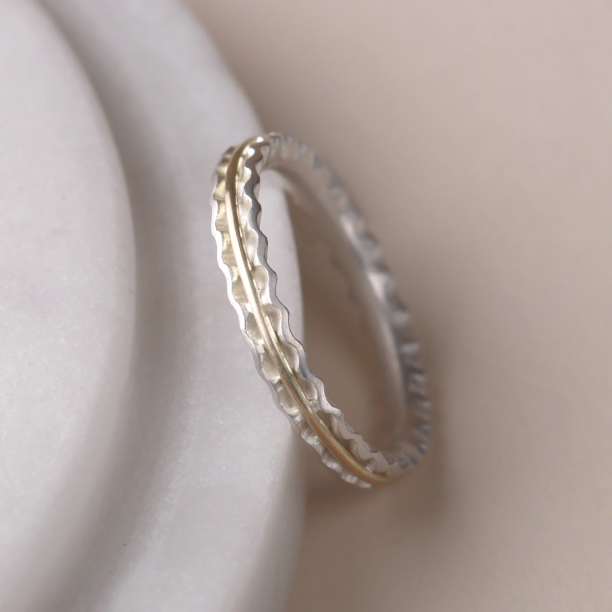 Embrace Ring - Silver & Gold