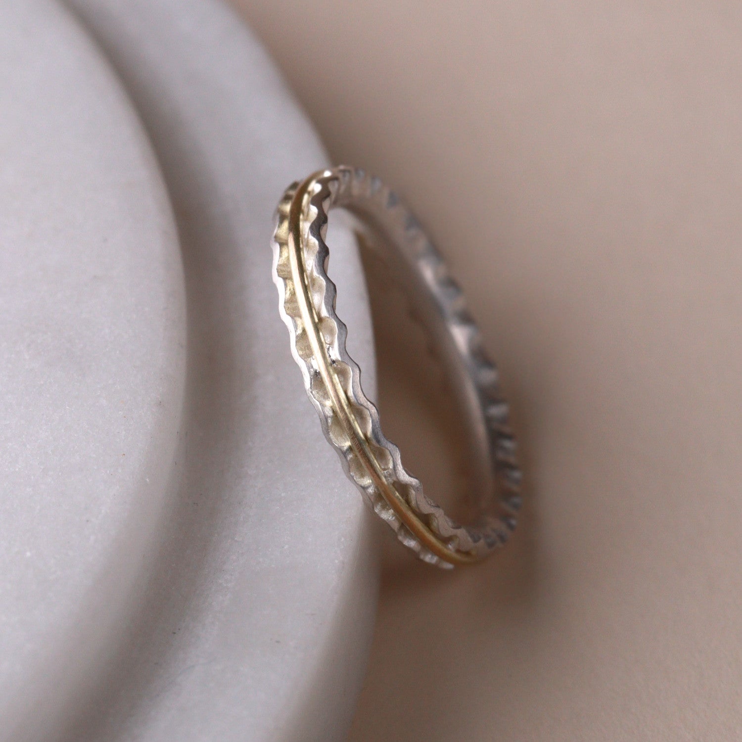 Embrace Ring - Silver & Gold