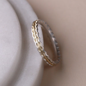 Embrace Ring - Silver & Gold