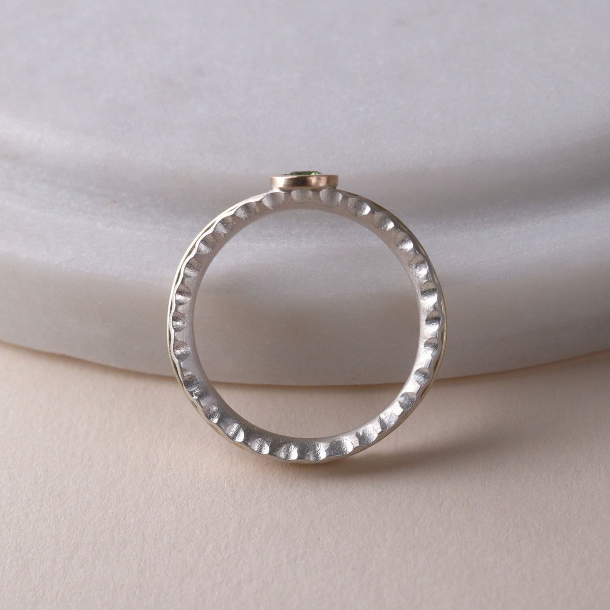 Embrace Ring - Green Sapphire