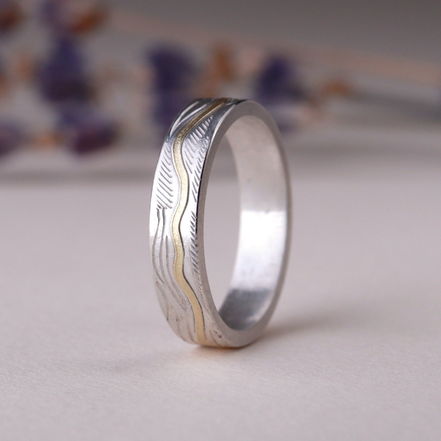 Contours Ring - Silver & Gold