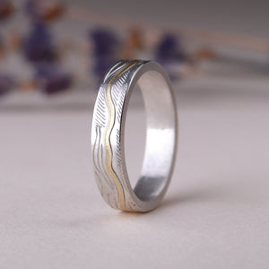 Contours Ring - Silver & Gold