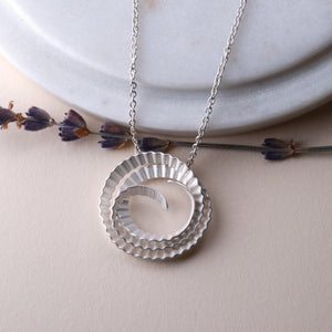 Spiral Necklace - Silver