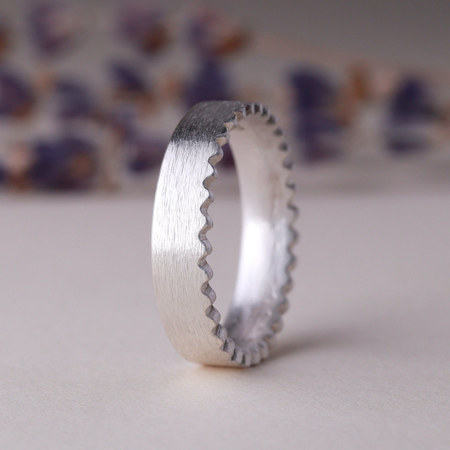 Strata Edge Band - Sample - Silver