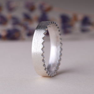 Strata Edge Band - Sample - Silver