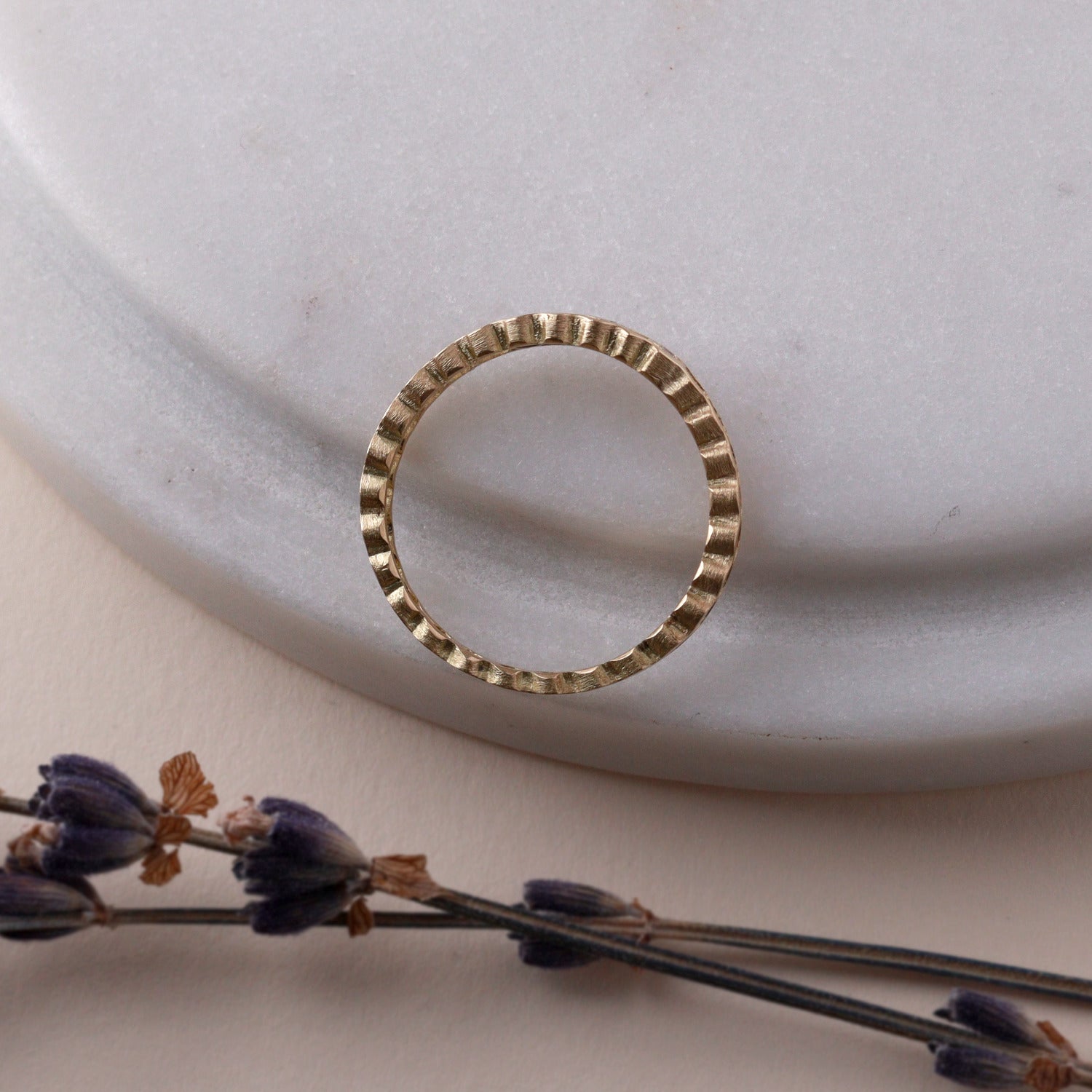 Strata Three Stone Ring - Diamond - Sample