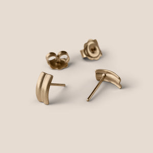 Mini Bilbao Curve Earrings II - Gold-Plated Silver