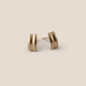 Mini Bilbao Curve Earrings II - Gold-Plated Silver