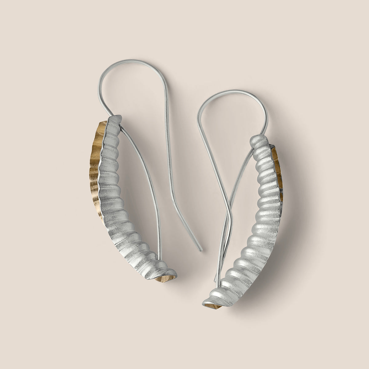 Shore Drop Earrings - Silver and Gold-Plating