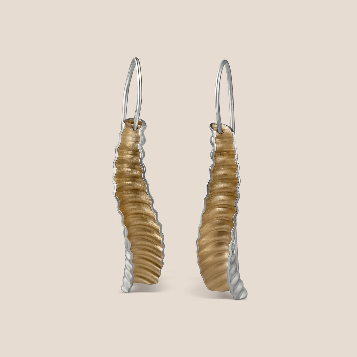 Shore Drop Earrings - Silver and Gold-Plating