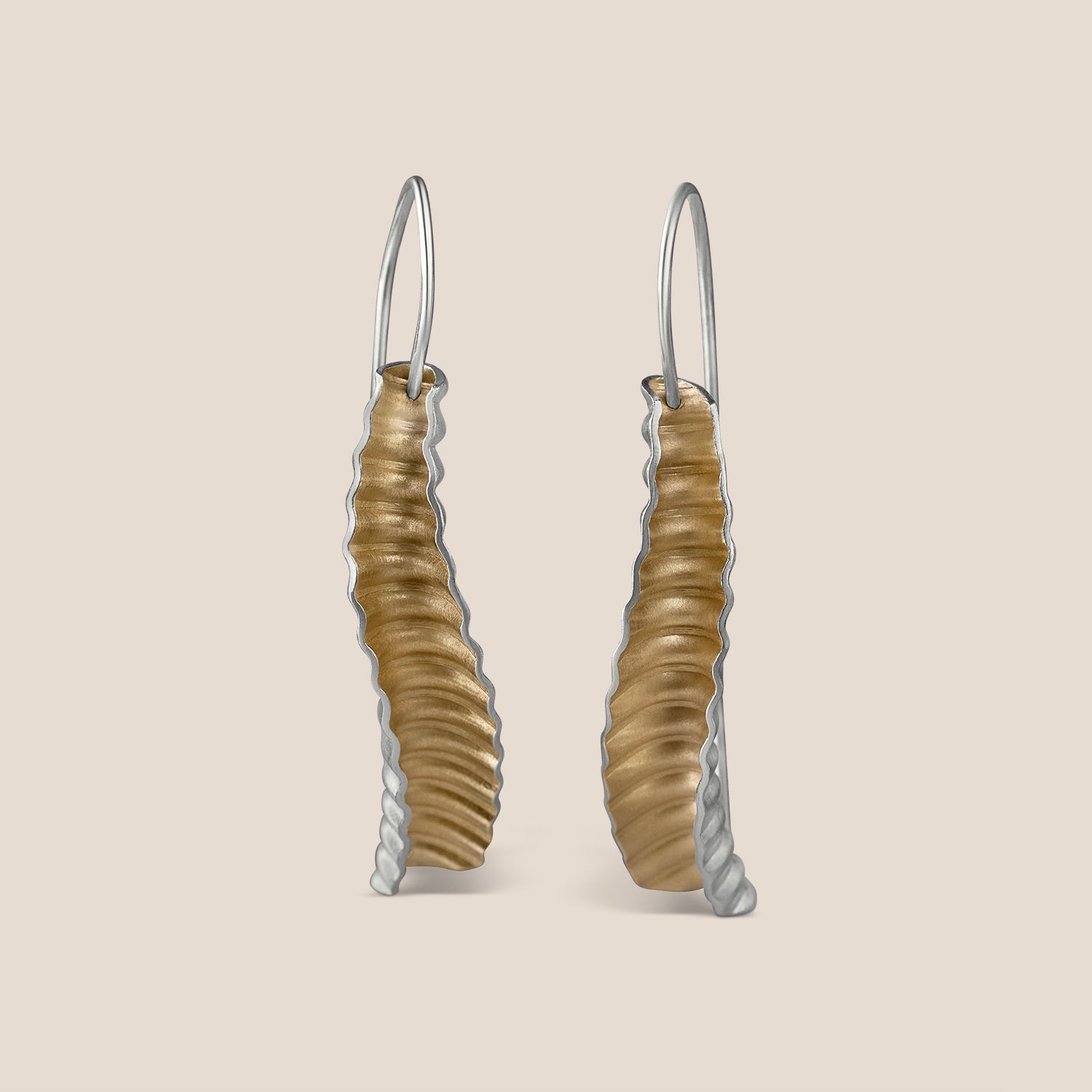 Shore Drop Earrings - Silver and Gold-Plating