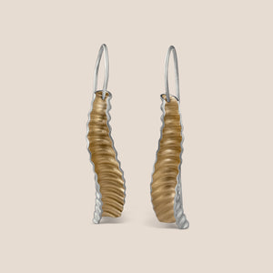 Shore Drop Earrings - Silver and Gold-Plating