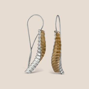 Shore Drop Earrings - Silver and Gold-Plating