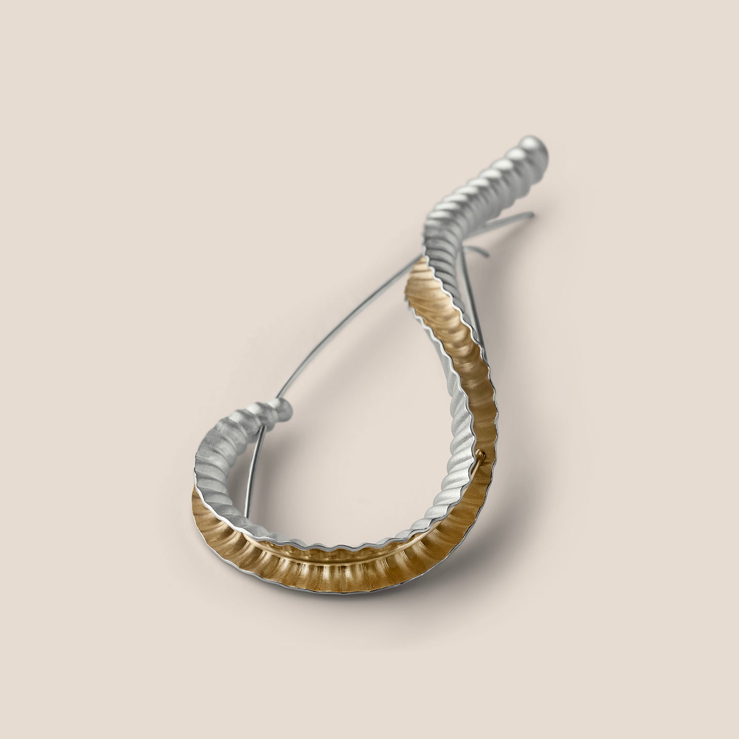 Shore Lapel Pin I - Silver with Gold-plating