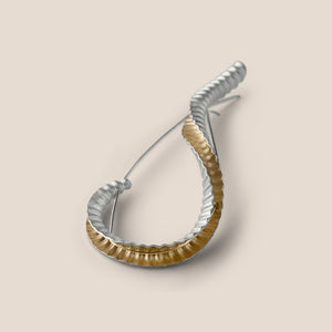 Shore Lapel Pin I - Silver with Gold-plating