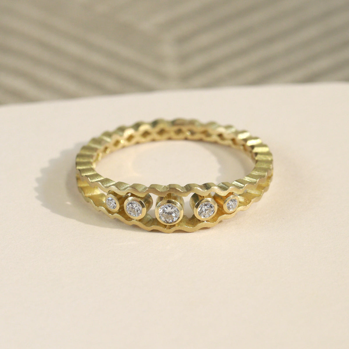 Strata Five Stone Ring - Diamond