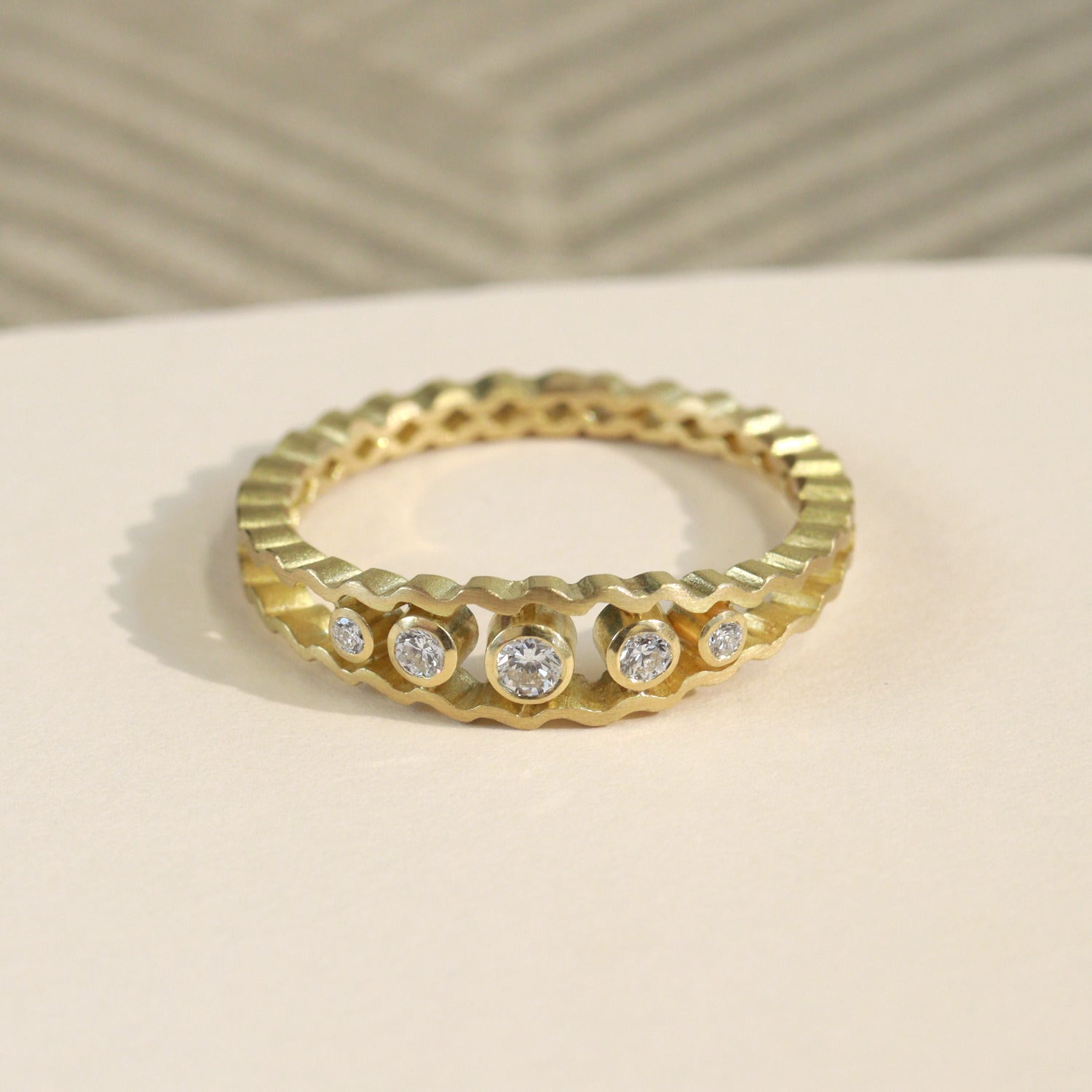 Strata Five Stone Ring - Diamond