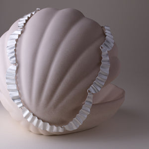Kyoto Pleated Necklace - Fine Silver