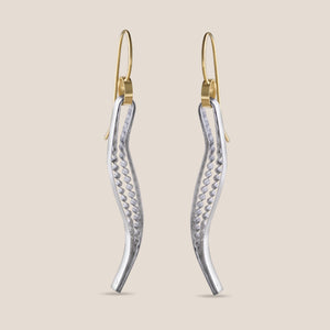 NEW - Strata Drop Earrings - Smooth & Ridged