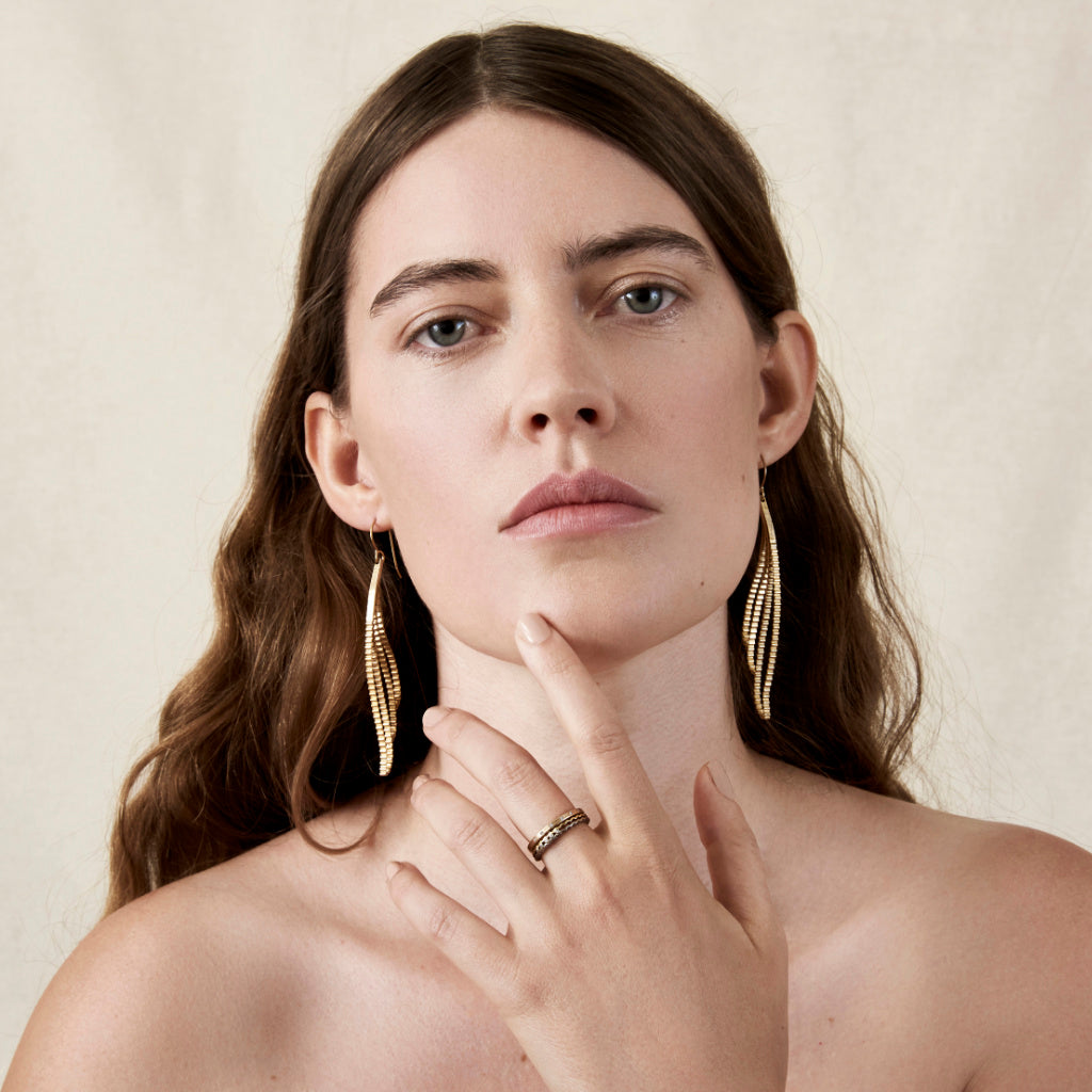 Celestial & Strata Rings Set - Gold