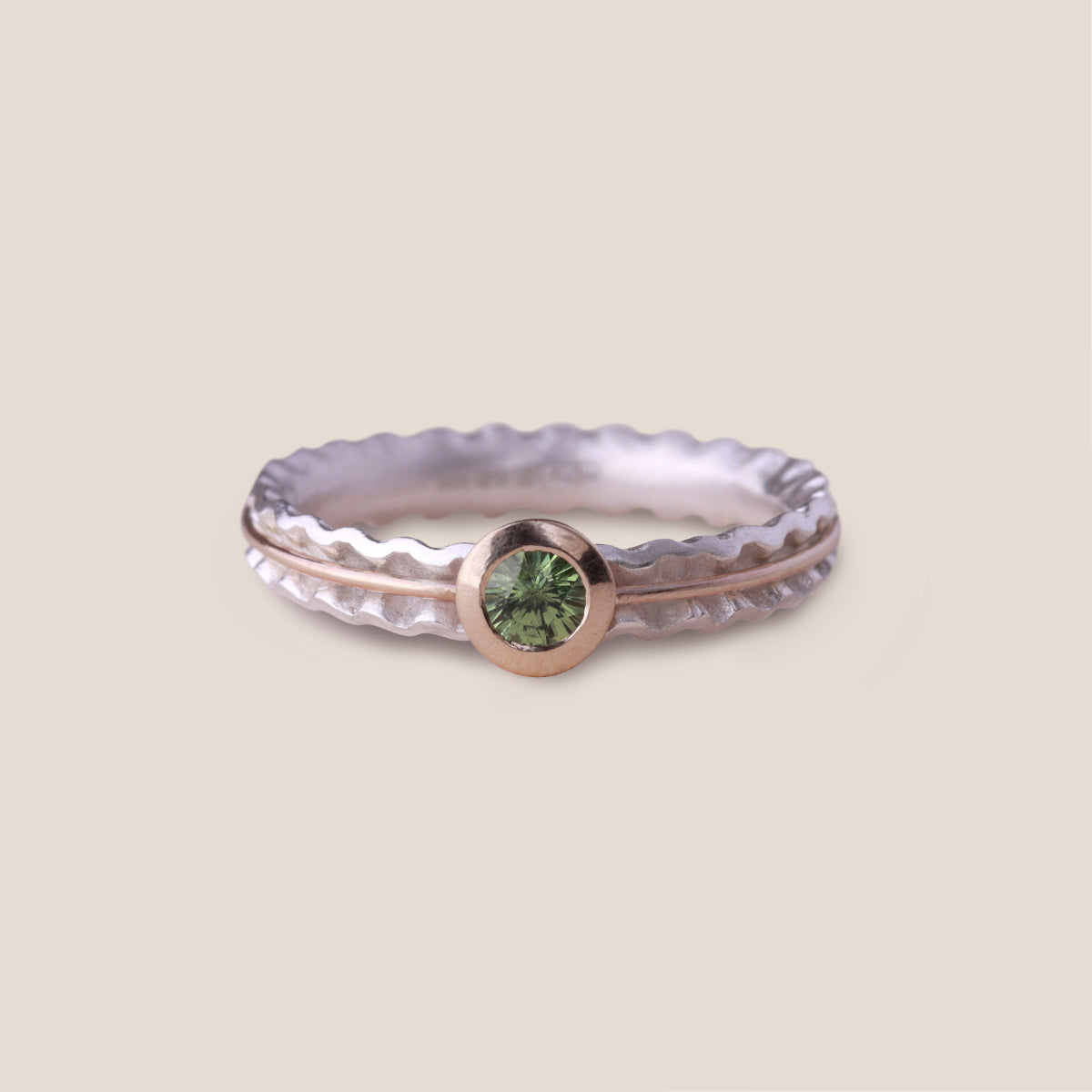 NEW - Embrace Ring - Green Sapphire