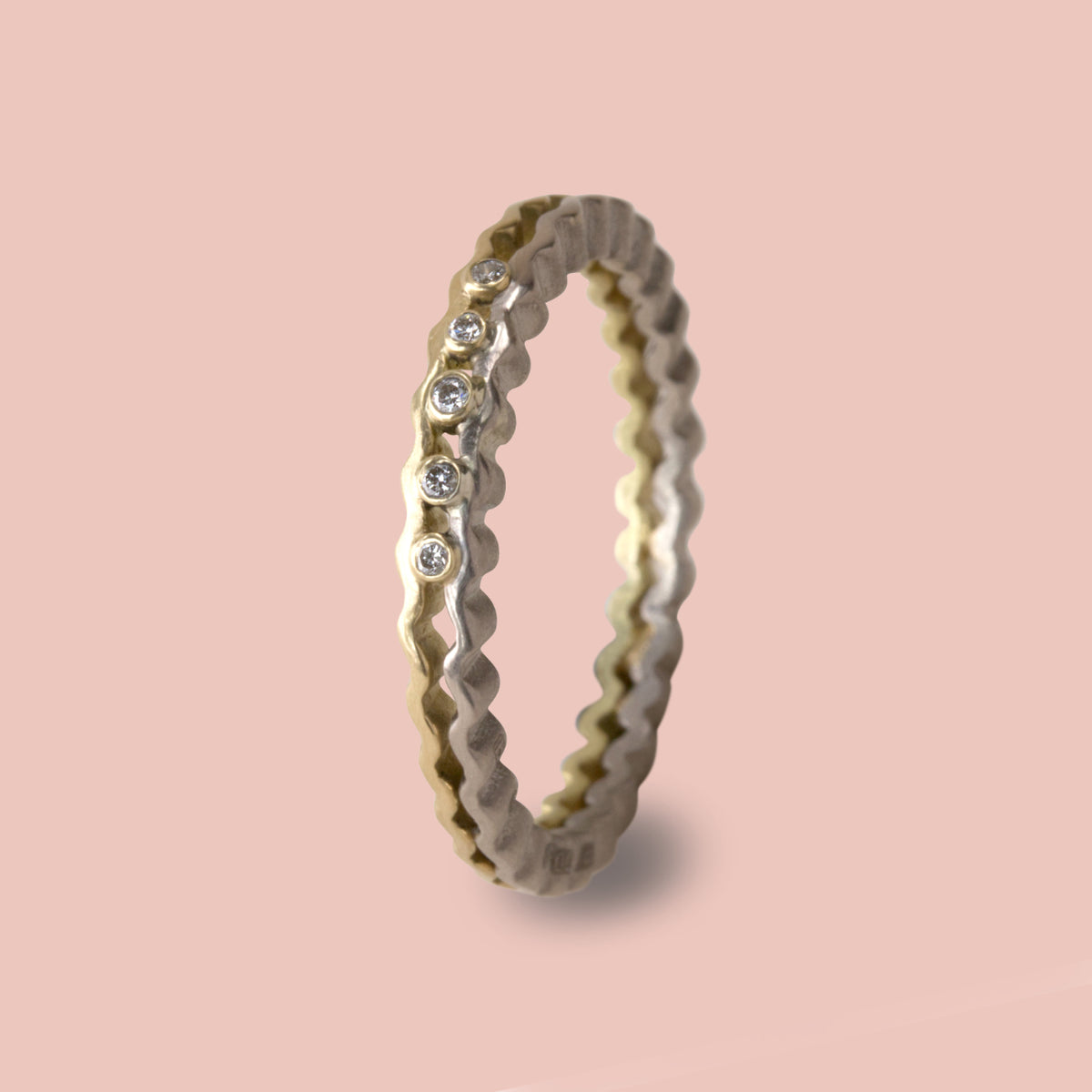 Celestial & Strata Rings Set - Gold