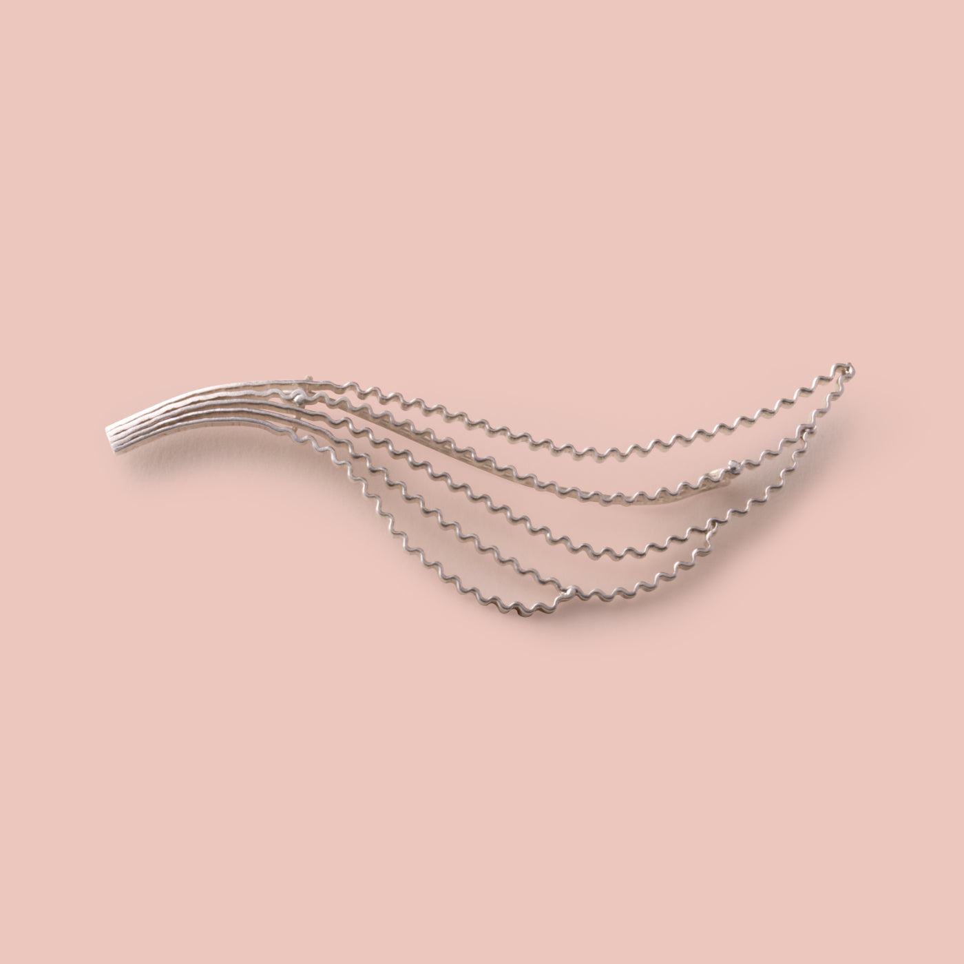 Strata Lapel Pin - Silver