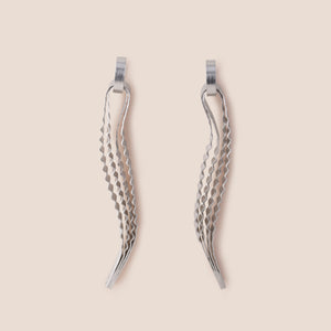 Strata Earrings - Silver