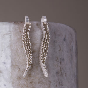 Strata Earrings - Silver