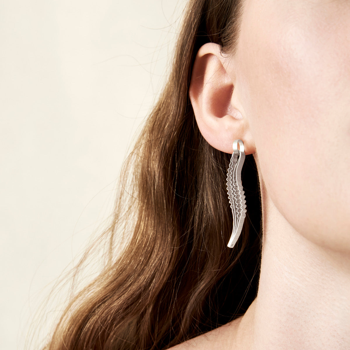 Strata Earrings - Silver