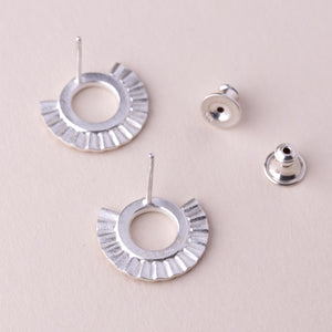 Sunray Earrings - Fairmined Silver