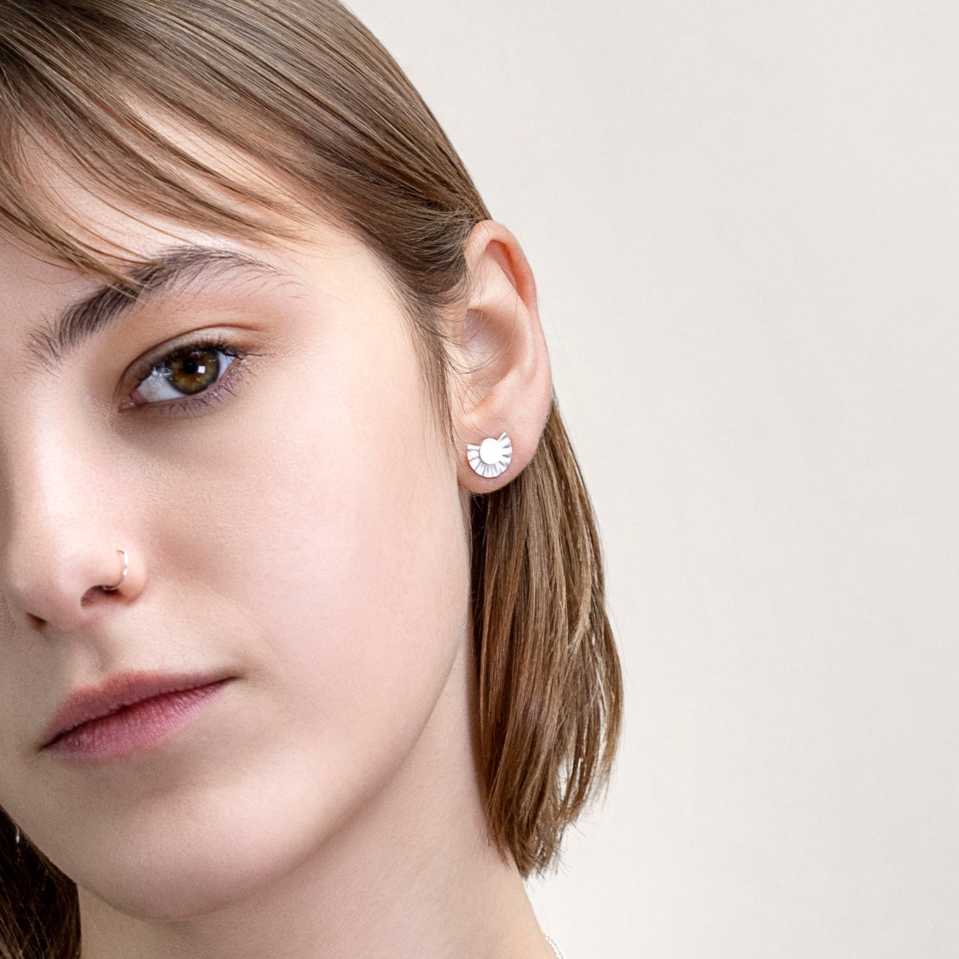 Mini Sunray Earrings - Fairmined Silver